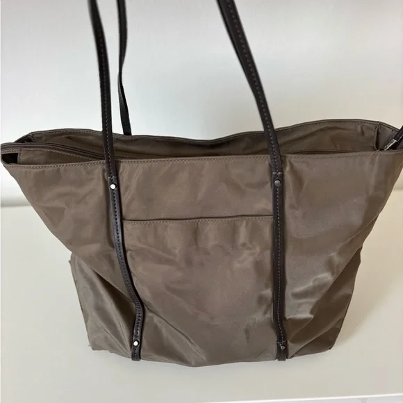 Tumi Dark Brown Nylon Shoulder Tote Bag - Picture 3 of 8